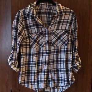 100% Cotton Plaid flannel shirt size S